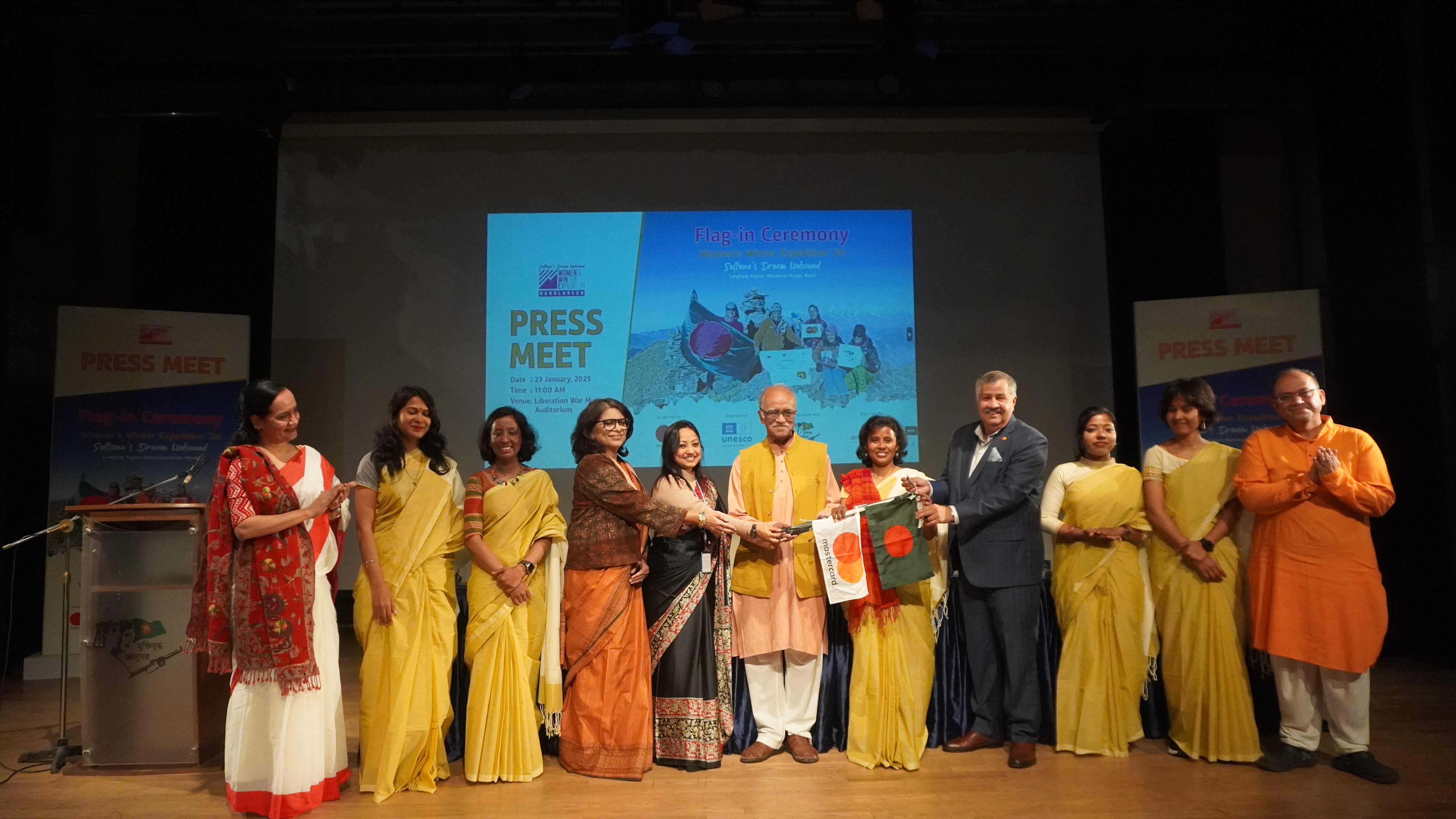 Transfer of Sultana?s Dream Unbound: Women?s Winter Expedition 2024?s Flag to Museum Archive